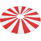 赤と白のスターバーストストライプ ブラッシュドポリエステルツリースカート (アングル)