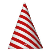 赤と白のストライプなパターン パーティーハット (右)
