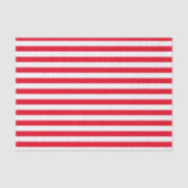 赤と白のストライプなパターン 薄葉紙 (正面)