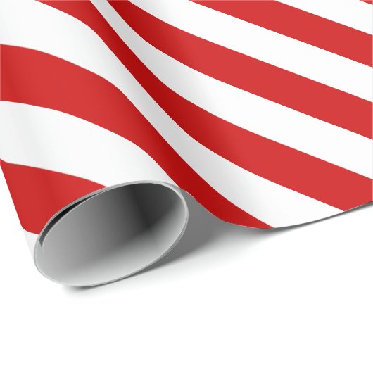 赤と白のストライプのなクリスマスの包装紙 ラッピングペーパー (ロールコーナー)