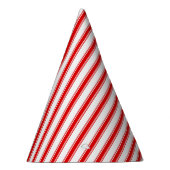 赤と白のストライプのカチカチ音をたてるパーティーの帽子 パーティーハット (右)