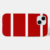 赤と白のストライプのスマホケース Case-Mate iPhoneケース (裏面 (横))