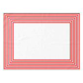 赤と白のストライプ テーブルクロス (正面(横))