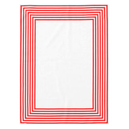 赤と白のストライプ テーブルクロス