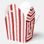赤と白のストライプ フェイバーボックス (オープン)