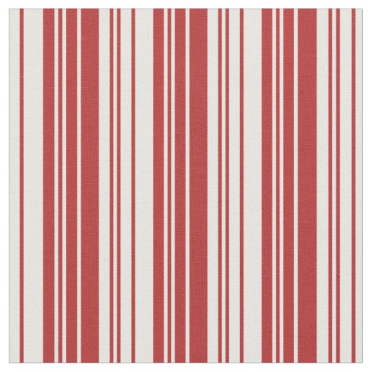 赤と白のストライプ/線のパターン ファブリック (クローズアップ)