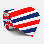 赤と白のタイストライプのプ ネクタイ (ロール)