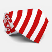 赤と白のタイ ネクタイ (ロール)