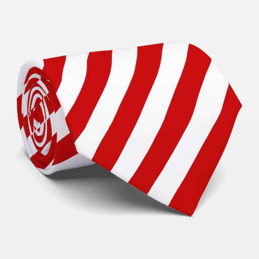 赤と白のタイ ネクタイ (ロール)