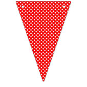 赤と白のダッシュンドバンティングパーティーバナー バンティングフラッグ (第2の旗)