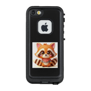 赤と白のチェックのスカーフがトレードマークだよ💛アライグマのポポ LifeProof FRÄ’ iPhone SE/5/5sケース