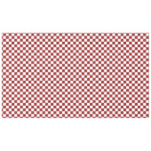 赤と白のチェック模様の正方形 テーブルクロス (正面(横))