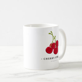 赤と白のトーンのハイライトが入ったコーヒーカップ コーヒーマグカップ