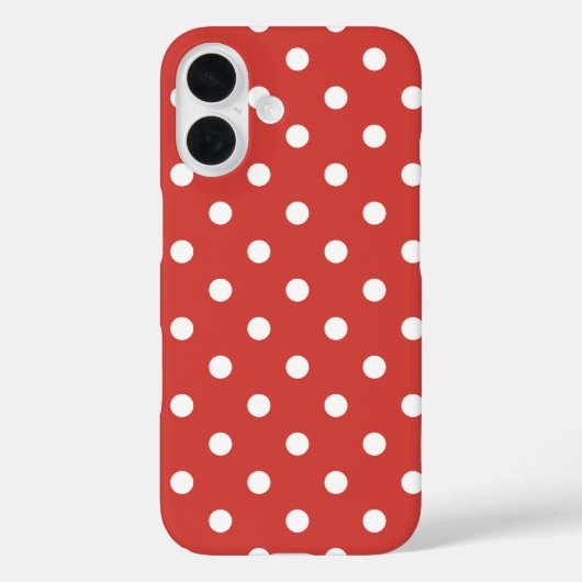赤と白のドット模様 Case-Mate iPhoneケース (裏面)