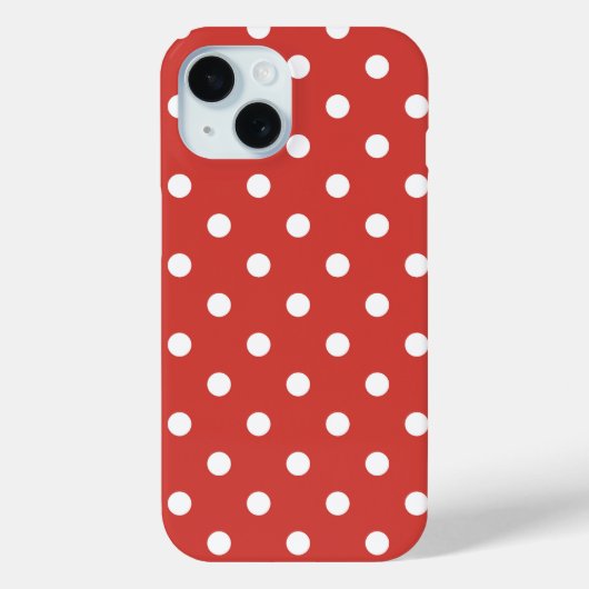 赤と白のドット模様 Case-Mate iPhoneケース (裏面)
