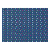 赤と白のハイビスカステーブルクロス テーブルクロス (正面(横))