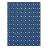 赤と白のハイビスカステーブルクロス テーブルクロス (正面)