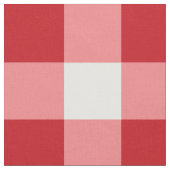 赤と白のバッファローの点検の生地 ファブリック (クローズアップ)