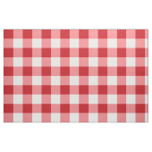 赤と白のバッファローの点検の生地 ファブリック (ファットクウォーター)