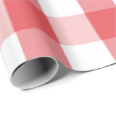 赤と白のバッファロープレイドラッピング紙 ラッピングペーパー (ロールコーナー)