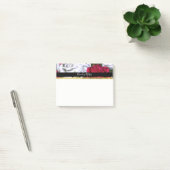 赤と白のバラがシャビーシックモダンパーソナライズされた ポストイット (オフィス)