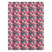 赤と白のバラ テーブルクロス (正面)