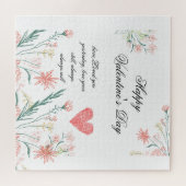 赤と白のバレンタインギフト ジグソーパズル (横)