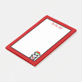 赤と白のパンダベア小妖精や小人をリストするには ポストイット (アングル)