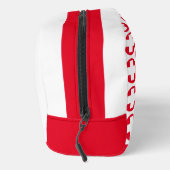 赤と白のファーストエイドトラベルバッグ ドップキット (右)