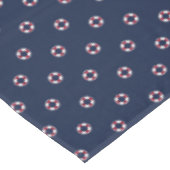 赤と白のブイパターン テーブルクロス (アングル)