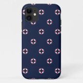 赤と白のブイパターン Case-Mate iPhoneケース (裏面)