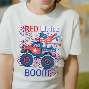 赤と白のブーム アメリカ独立記念日 250周年記念 トライブレンドTシャツ