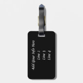 赤と白のペンブロークウェルシュコーギー子犬 ラゲッジタグ (裏面縦)