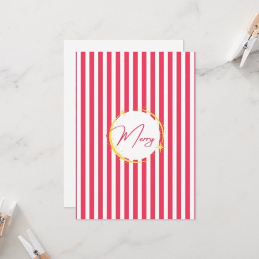 赤と白のホストライプのリメリー (正面/裏面インサイチュ)