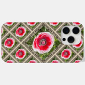 赤と白のポピーでiPhoneケースを叩く Case-Mate iPhoneケース (裏面 (横))