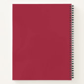 赤と白のポーランド鶏 ノートブック (裏面)