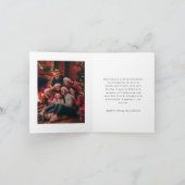 赤と白のメリークリスマスフォト シーズンカード (内部)