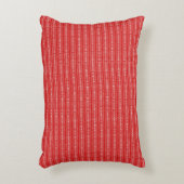赤と白のラインがアクセントのクッション アクセントクッション (正面(垂直))