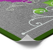 赤と白の両方の方法でワインをスイング ポスター (角)