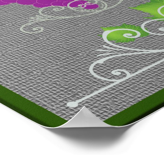 赤と白の両方の方法でワインをスイング ポスター (角)