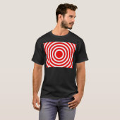 赤と白の円 Tシャツ (正面フル)