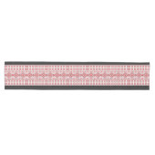 赤と白の北欧クラシックフェア島モチーフ ミディアムテーブルランナー (横)