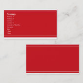 赤と白の名刺 名刺 (正面/裏面)