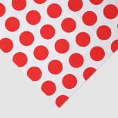 赤と白の大きい水玉模様のティッシュペーパー 薄葉紙 (詳細)