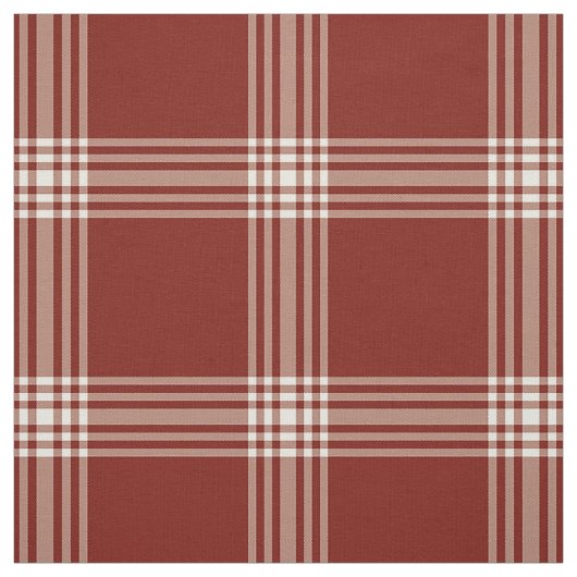 赤と白の大きな格子縞 ファブリック (見本)