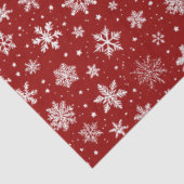 赤と白の大きな雪の結晶 薄葉紙 (詳細)