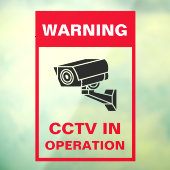 赤と白の太い警告セキュリティメタルAフレーム ウィンドウサイン (シート3)