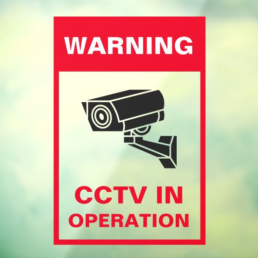 赤と白の太い警告セキュリティメタルAフレーム ウィンドウサイン (シート3)