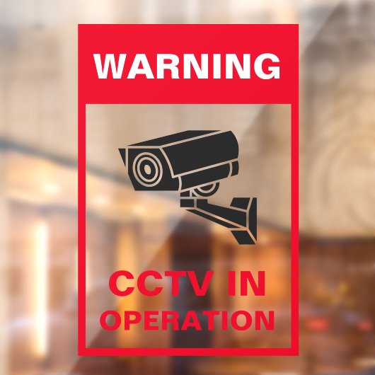 赤と白の太い警告セキュリティメタルAフレーム ウィンドウサイン (シート2)