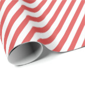 赤と白の対角のラッストライプピング紙 ラッピングペーパー (ロールコーナー)